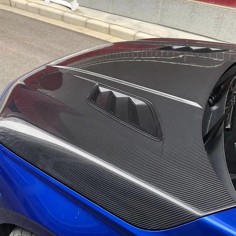 Hoot Style Carbon Fiber Front Engine Bonnet Vented Hood  11th Gen 2021 Fl1 Fe1 Condition New